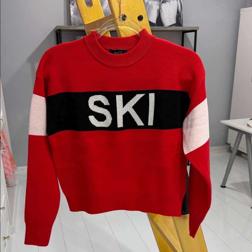 Vici Red and Black SKI Sweater